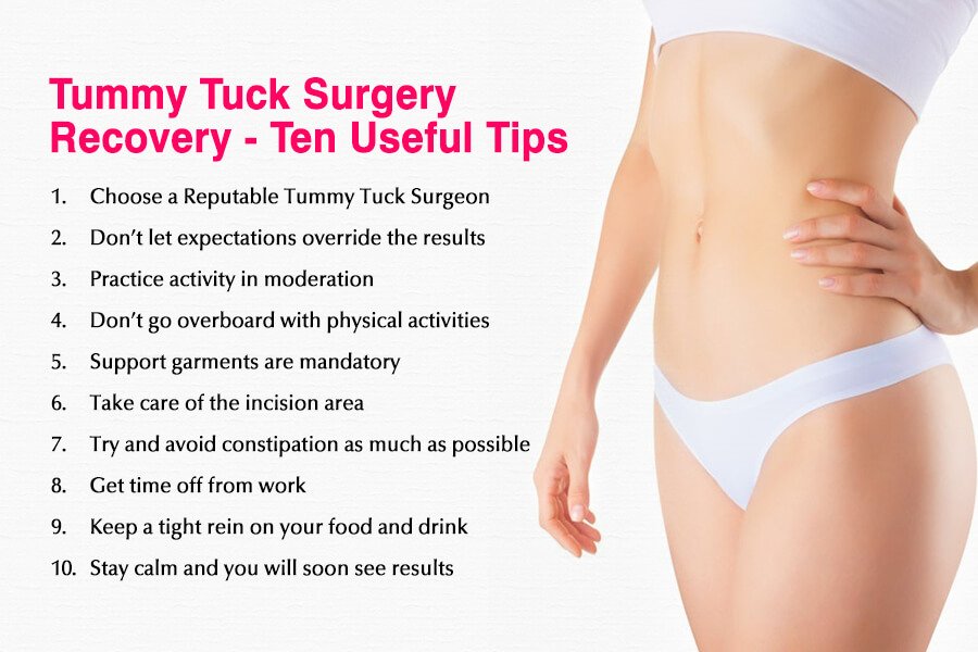 Tummy Tuck Recovery Tips: Things Needed For Healing Process